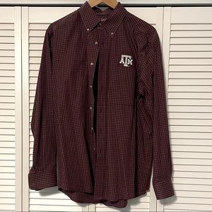 Texas A&M Men’s Antigua Long Sleeved Dress Shirt